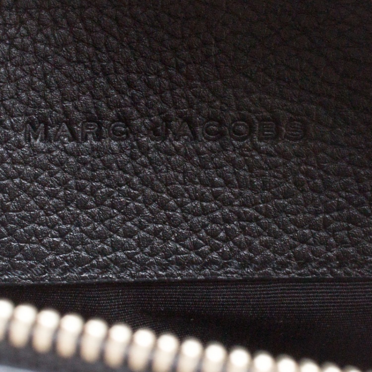Pre Owned Marc Jacobs Black Leather Grommet Biker Backpack