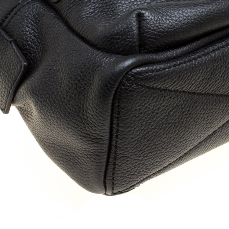 Pre Owned Marc Jacobs Black Leather Grommet Biker Backpack