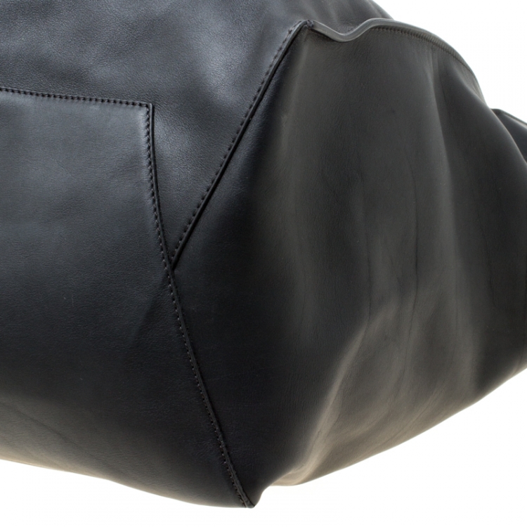 Pre Owned Marni Black Leather Slouchy Shopper 