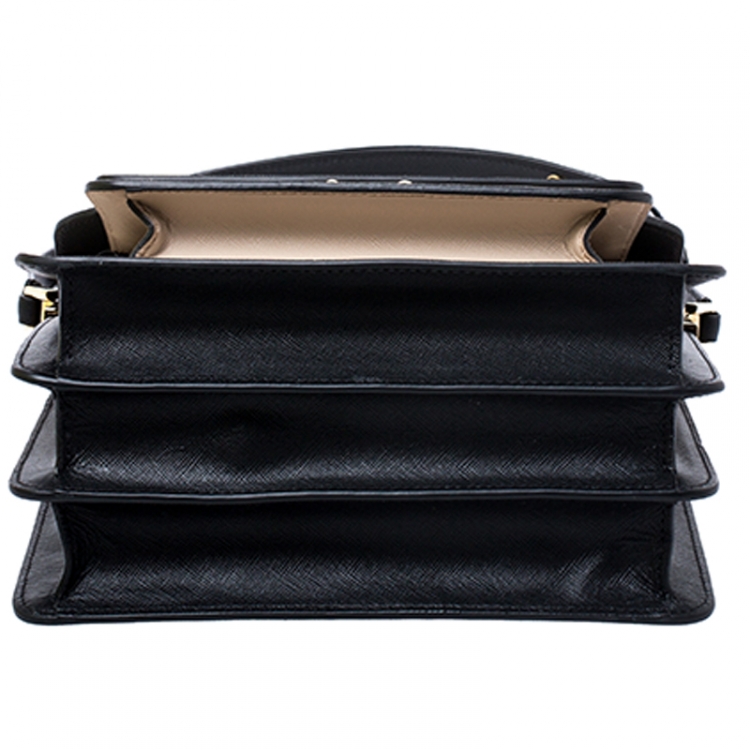 مملوكة مسبقًا Marni Tri Color Leather Medium Trunk Shoulder Bag