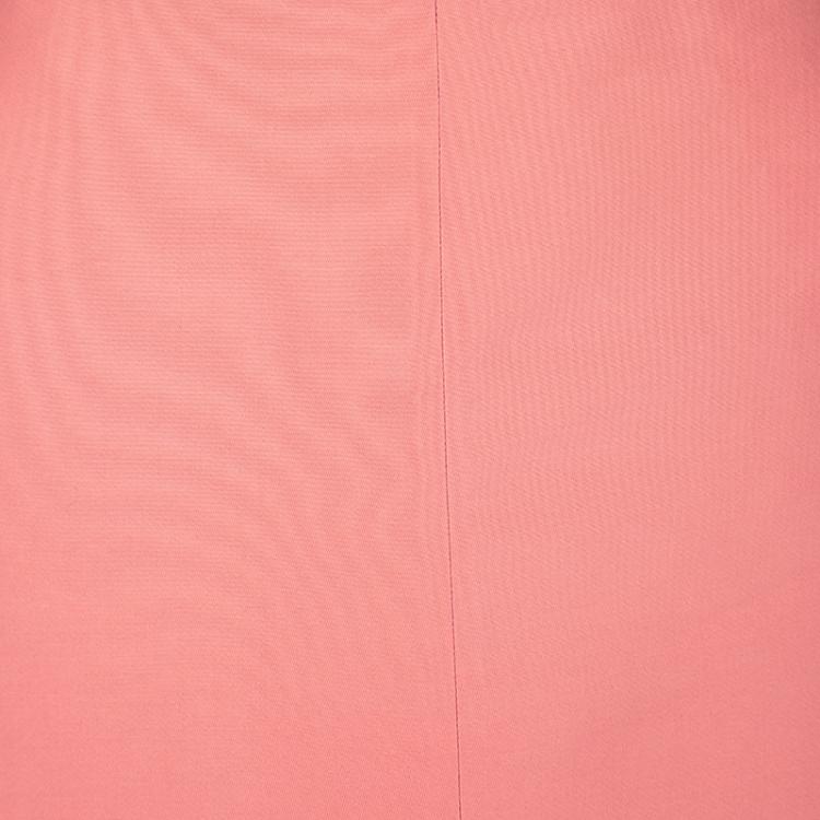 Pre Owned Marni Pink Cotton Silk High Waist Flared Skirt S