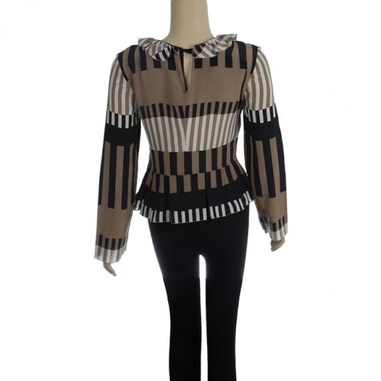 Pre Owned Marni Geometric Print Top S