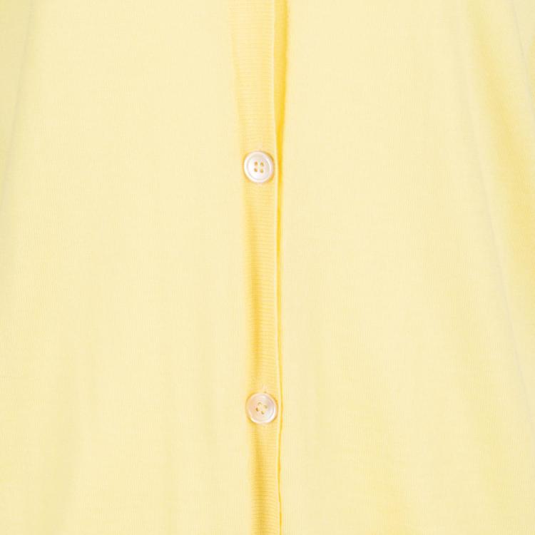 مملوكة مسبقًا Marni Yellow Cashmere Sleeveless Button Front Sweater Vest S