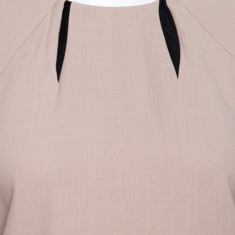 مملوكة مسبقًا Marni Beige Wool Gathered Sleeve Top S