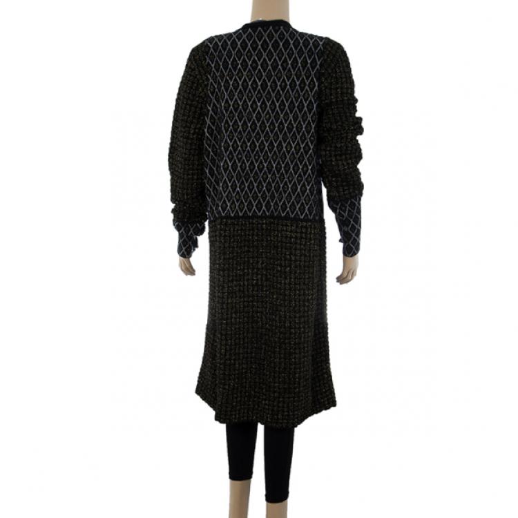 Pre Owned Marni Black Long Knit Cardigan M