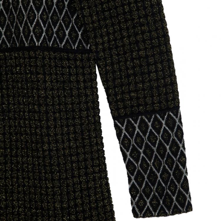 Pre Owned Marni Black Long Knit Cardigan M