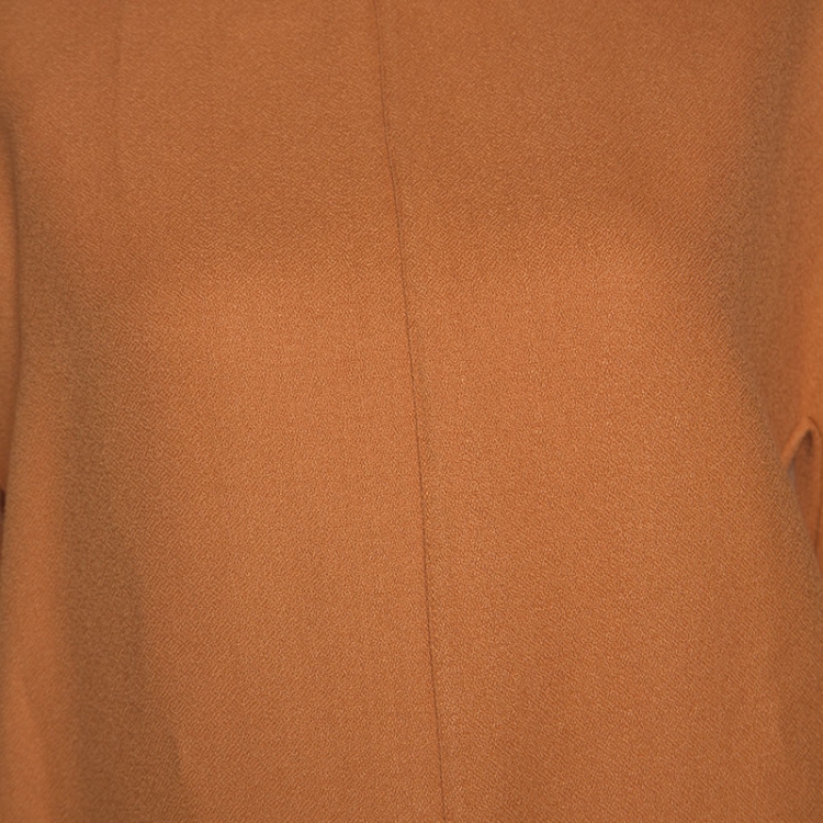 مملوكة مسبقًا Marni Orange Wool Crepe Top M