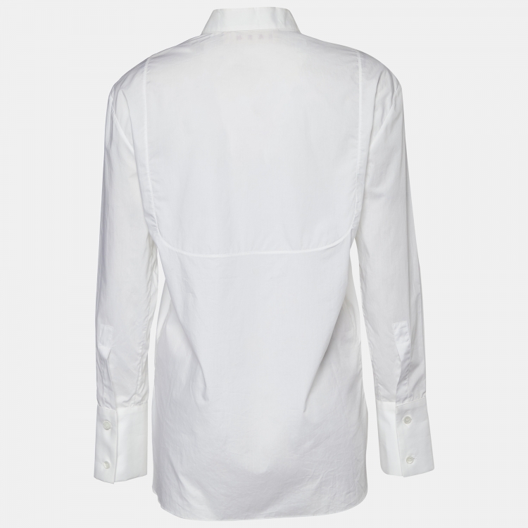Pre Owned Marni White Cotton Long Sleeve Button Front Shirt S