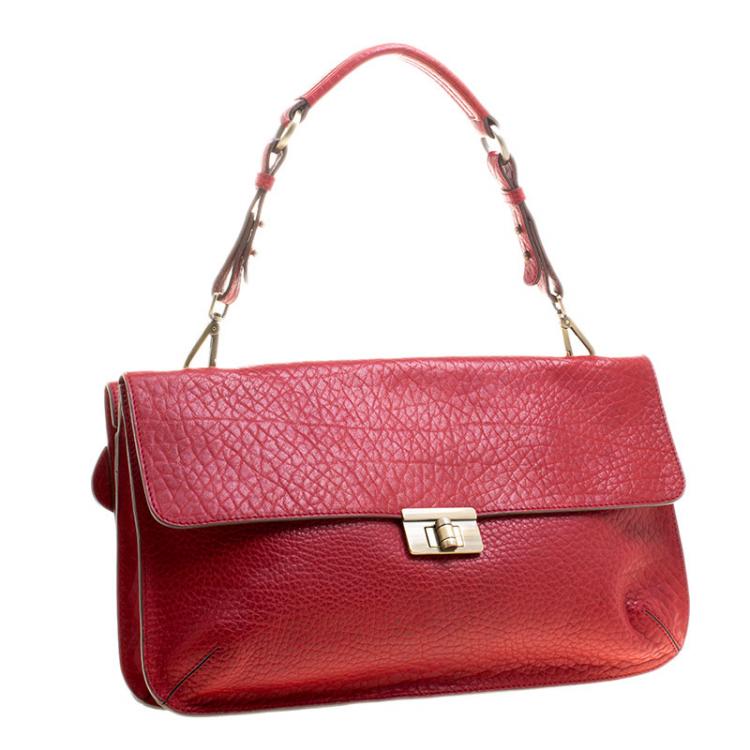 marni textured leather shoulder bag