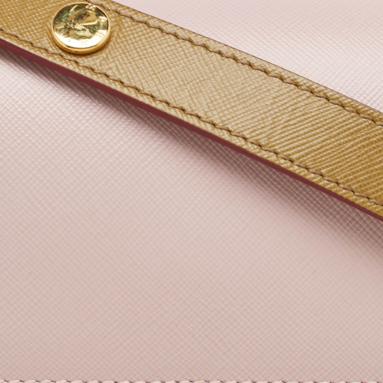 Pre Owned Marni Tricolor Saffiano Leather Trunk Shoulder Bag