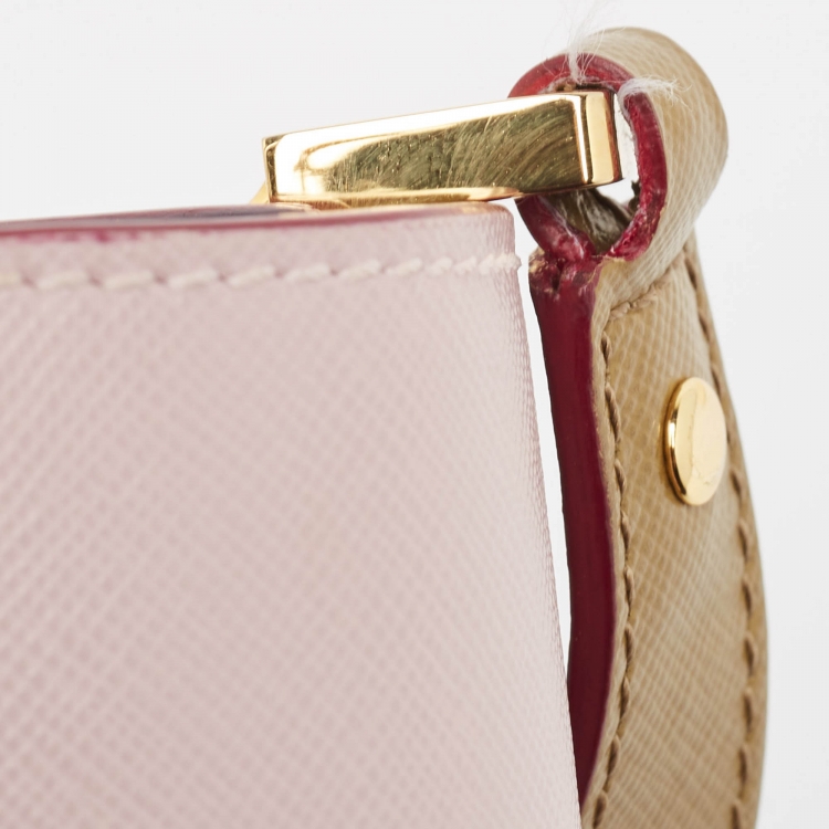 Pre Owned Marni Tricolor Saffiano Leather Trunk Shoulder Bag