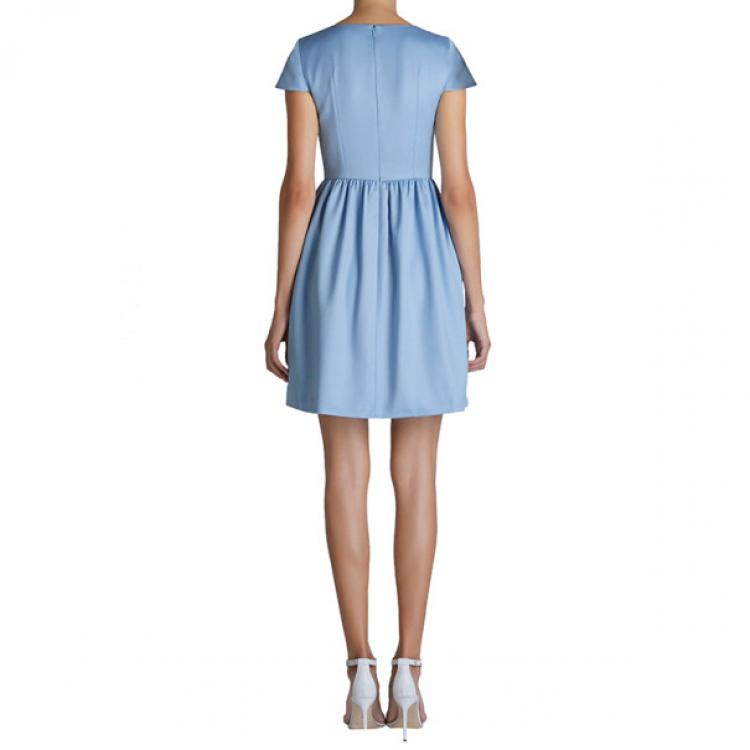 Pre Owned Mary Katrantzou Julie Blue Embroidered Dress S