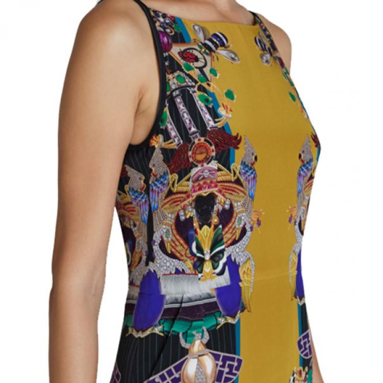 Pre Owned Mary Katrantzou Halle Printed Crepe Sheath Dress M