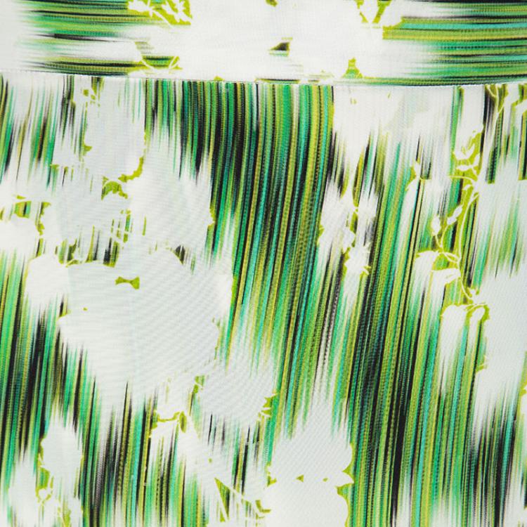 Pre Owned Matthew Williamson SS'12 Multicolor Floral Printed Silk Wrap Maxi Skirt M