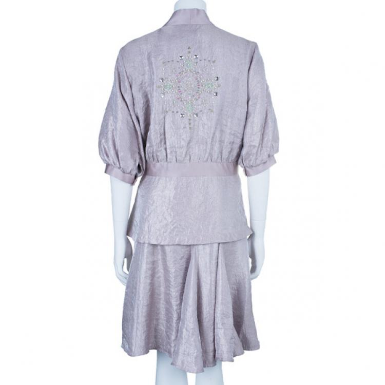 Pre Owned بدلة بتنورة ماثيو وليامسن زخارف M