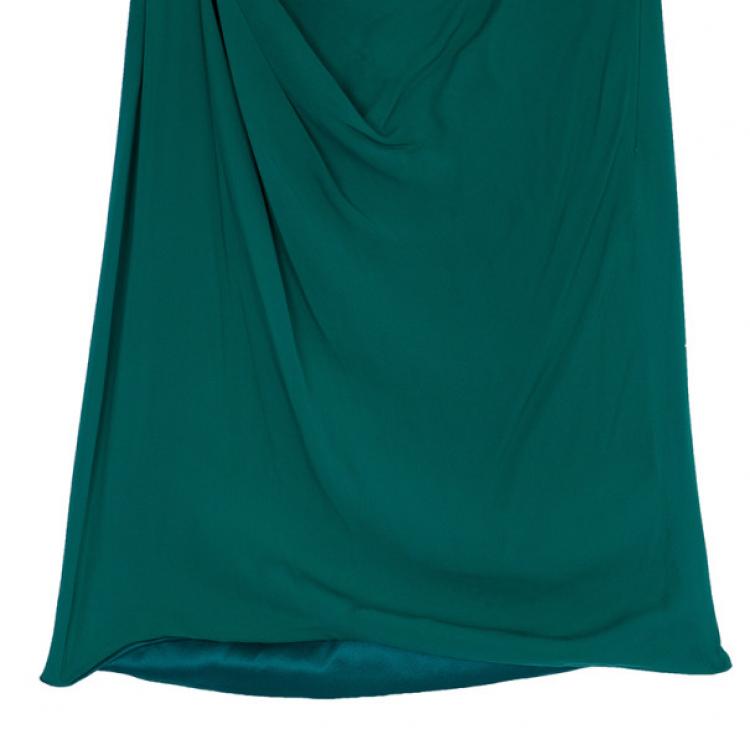 Pre Owned Matthew Williamson Green Cocktail Dress M