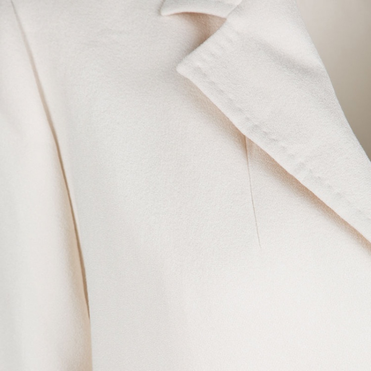 Pre Owned Max Mara Cream Tailored Single Button Blazer M