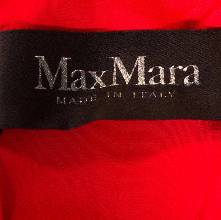 Pre Owned Max Mara Pink Georgette Silk Uguale Maxi Dress L