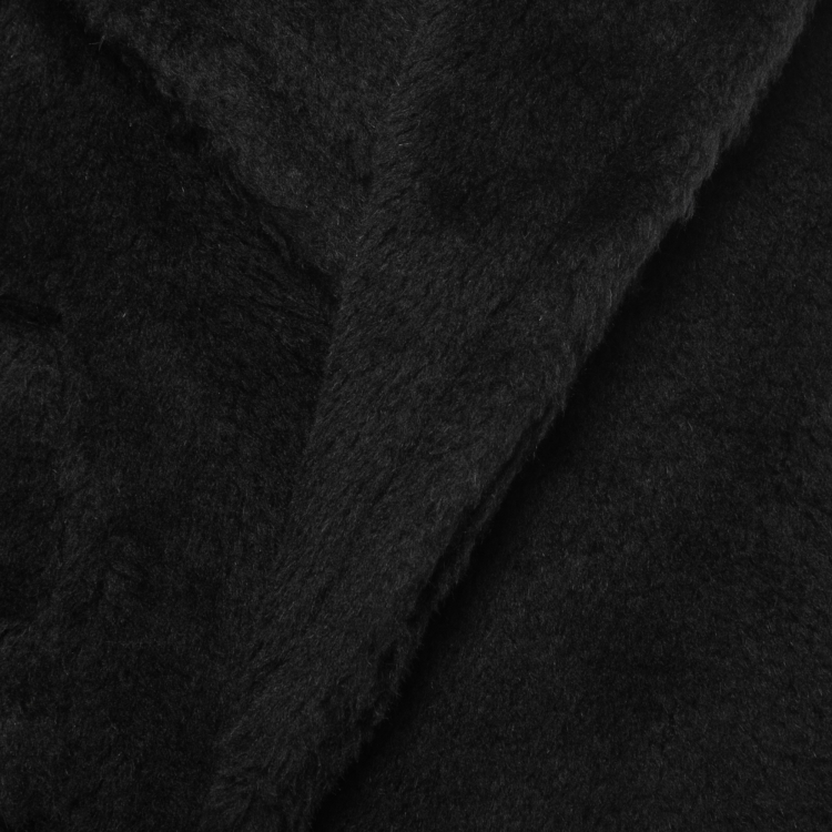 مملوكة مسبقًا Max Mara Black Alpaca Wool Buckle Detail Jacket M