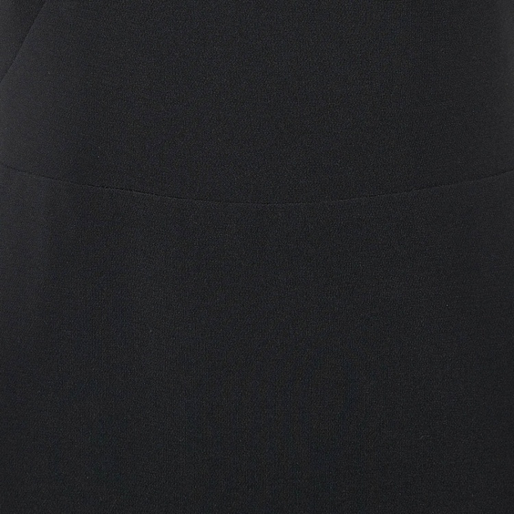 Pre Owned Max Mara Black Crepe Affetto Sleeveless Maxi Dress S