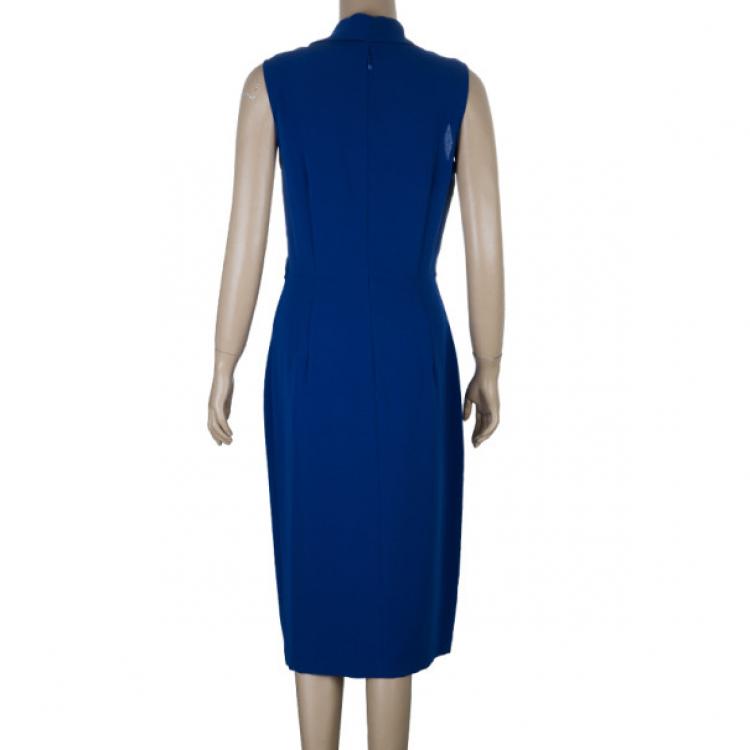 Pre Owned Max Mara Royal Blue Dress M