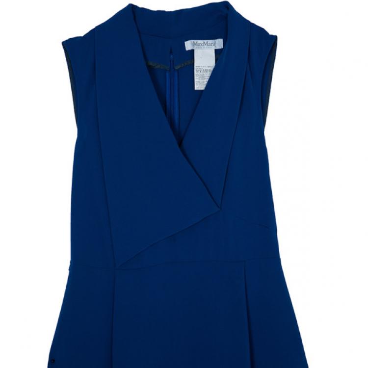 Pre Owned Max Mara Royal Blue Dress M