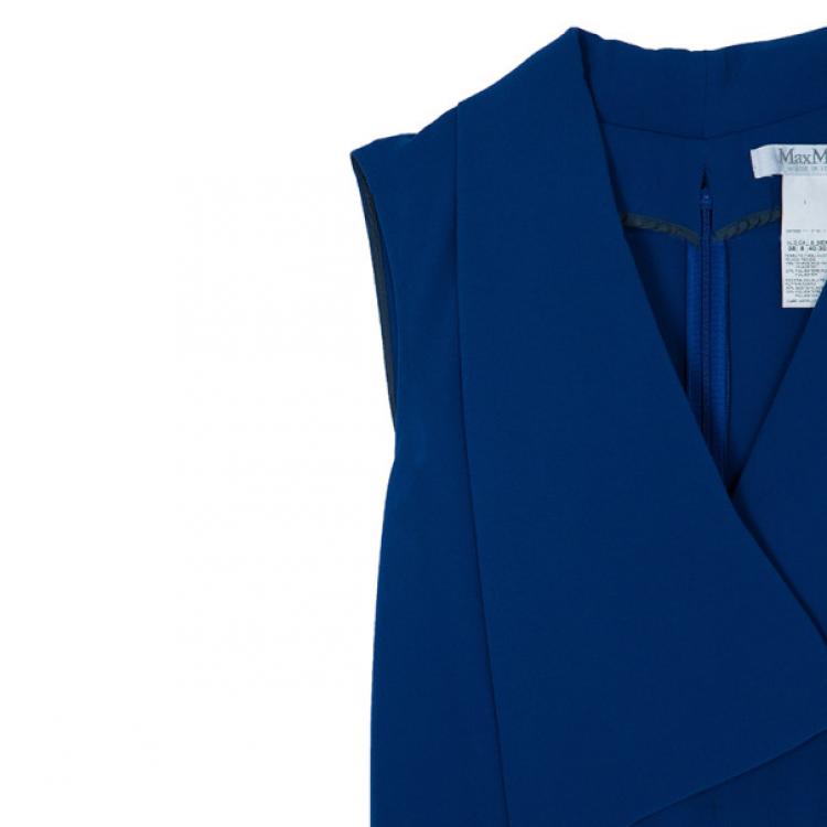 Pre Owned Max Mara Royal Blue Dress M