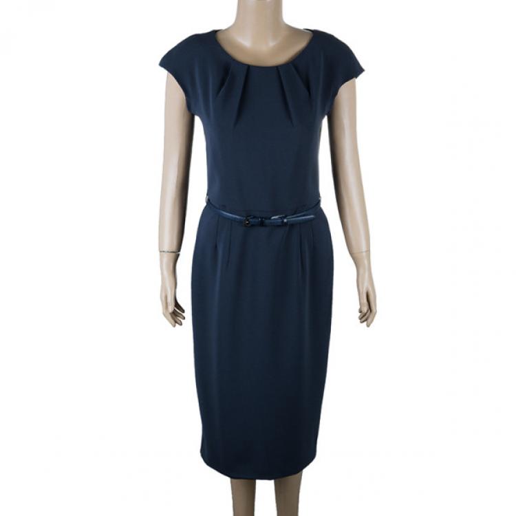 مملوكة مسبقًا Max Mara Charcoal Fitted Dress S