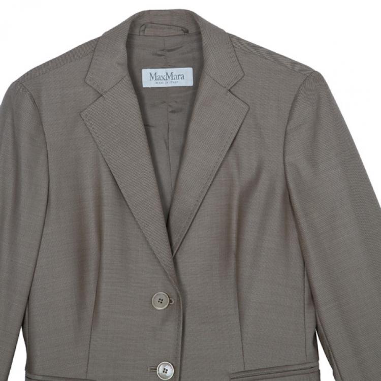 Pre Owned Max Mara Beige Skirt Suit M