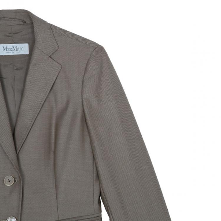 Pre Owned Max Mara Beige Skirt Suit M