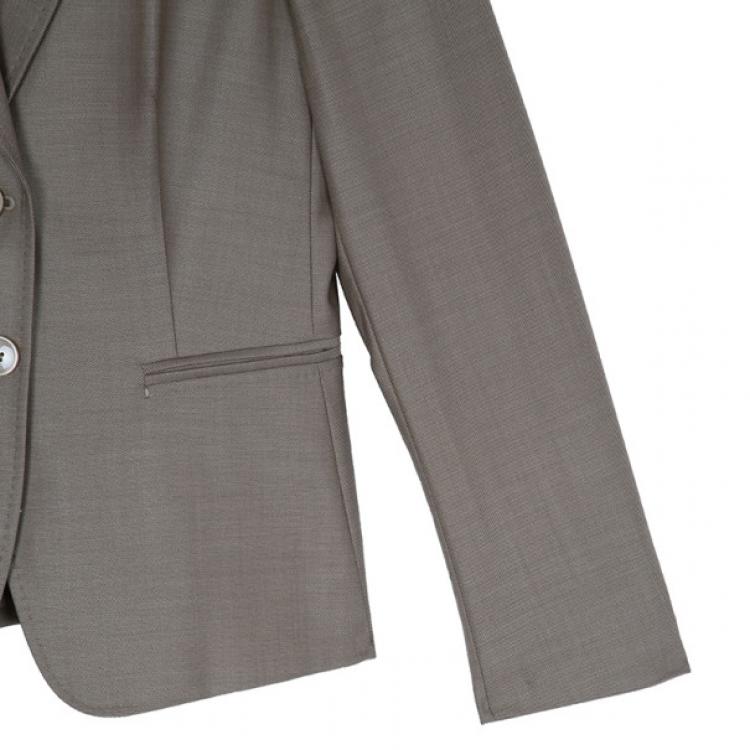 Pre Owned Max Mara Beige Skirt Suit M