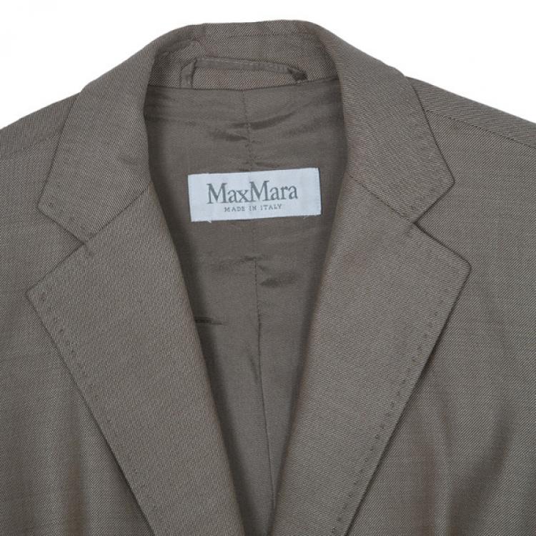 Pre Owned Max Mara Beige Skirt Suit M