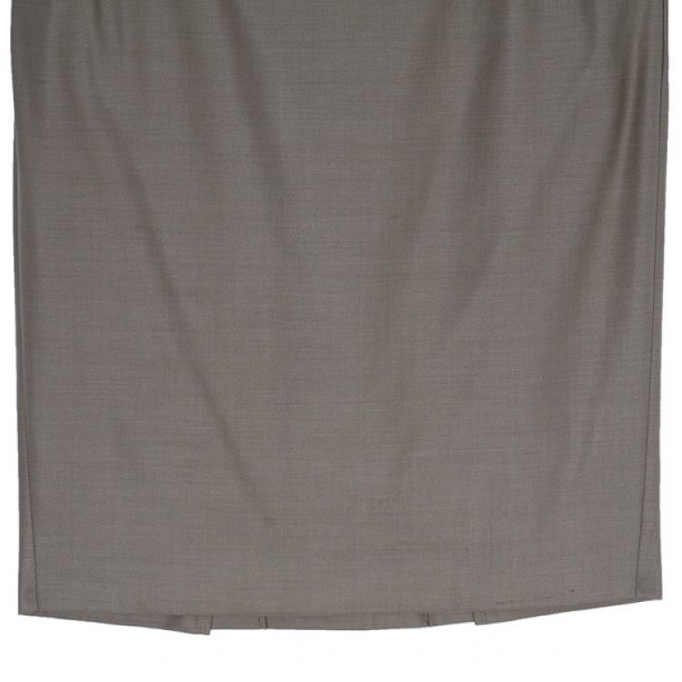 Pre Owned Max Mara Beige Skirt Suit M