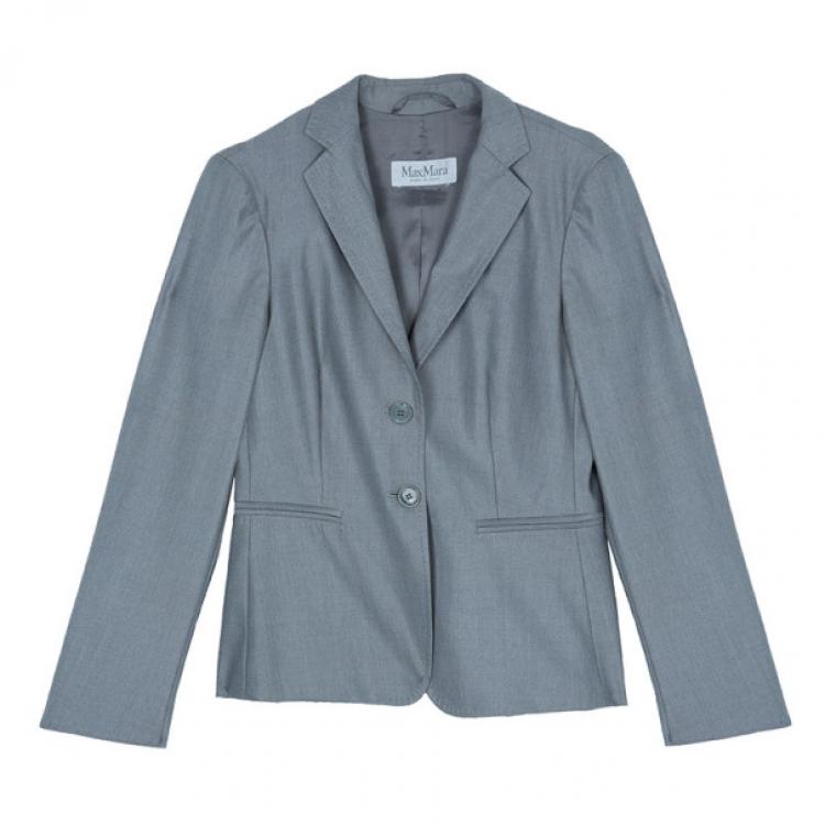 Pre Owned Max Mara Grey Laine Suit S