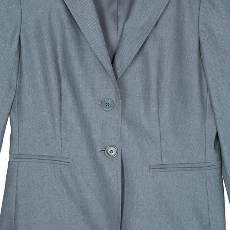 Pre Owned Max Mara Grey Laine Suit S