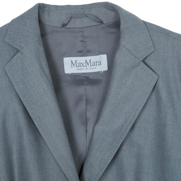 Pre Owned Max Mara Grey Laine Suit S