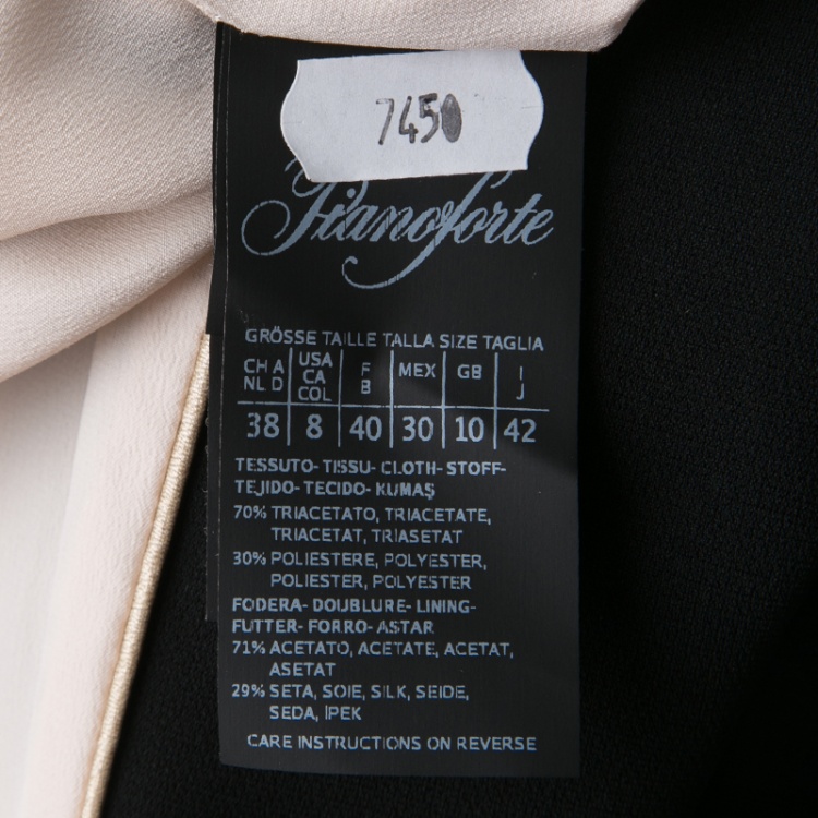 Pre Owned Max Mara Black Fitted Cropped Blazer M