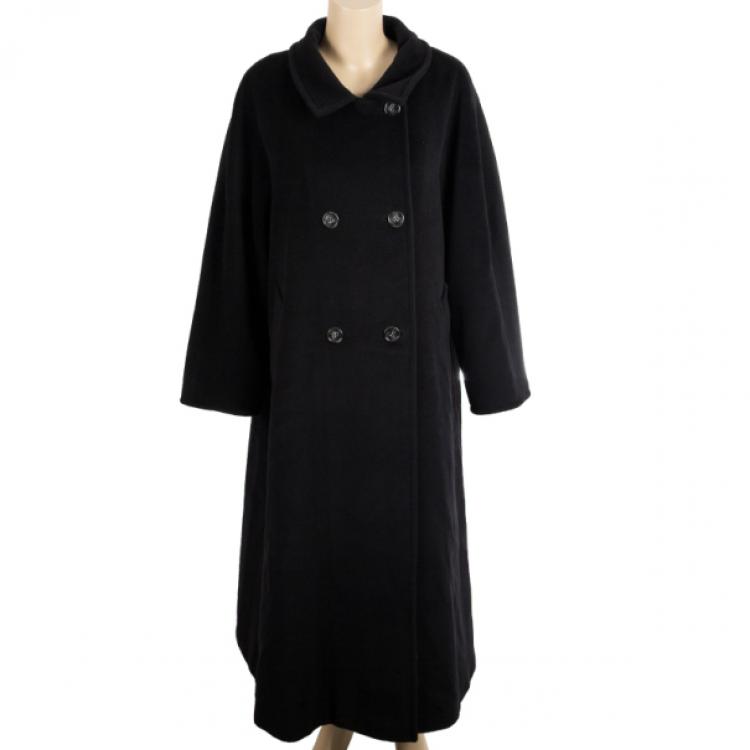 Pre Owned Max Mara Wool Trench Coat M