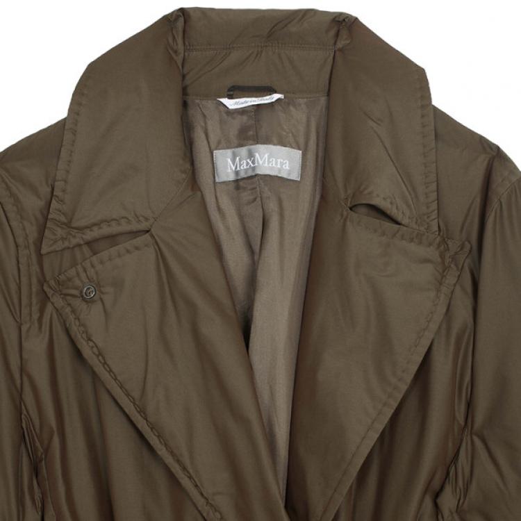 Pre Owned Max Mara Dual Tone Puffer Coat XL