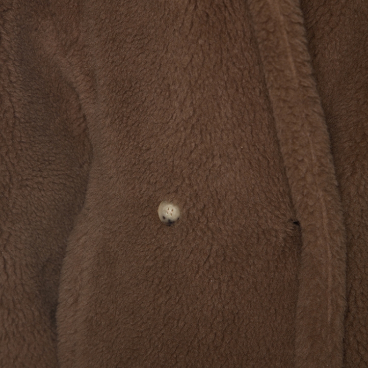 Pre Owned Max Mara Tan Alpaca Blend Oversized Teddy Coat S