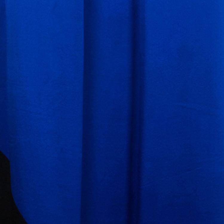 Pre Owned Max Mara Colorblock Silk Satin Dress L