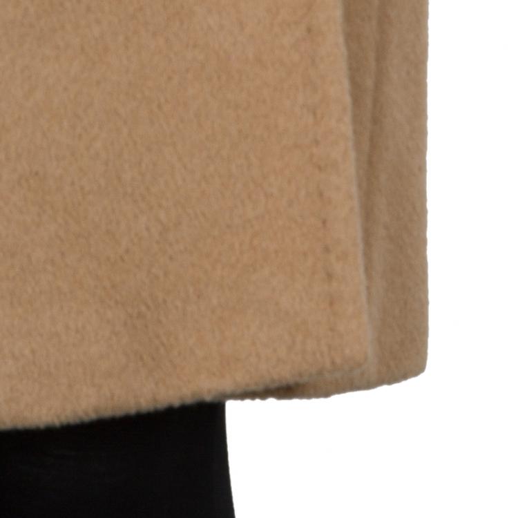 مملوكة مسبقًا Max Mara Beige Camel Wool Belted Coat M