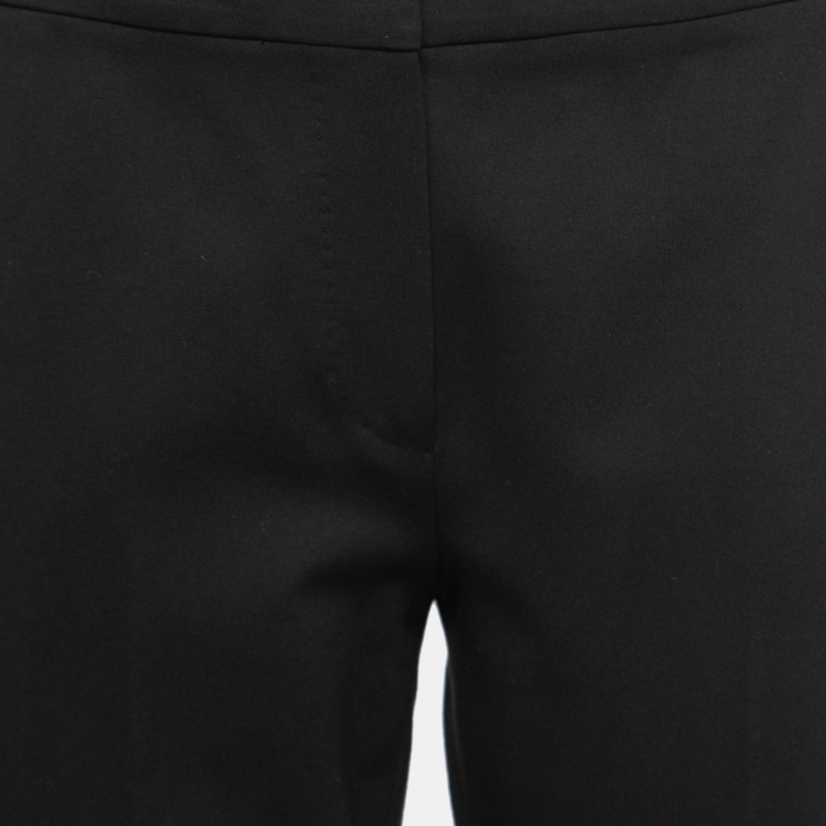 Pre Owned Max Mara Black Stretch Knit Tailored Trousers M