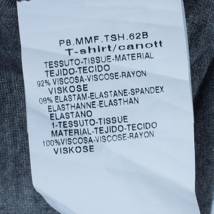 Pre Owned Max Mara Grey Cowl Neck Top M