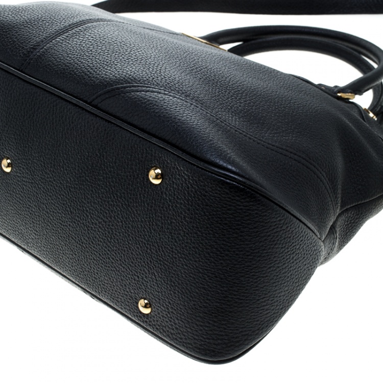 Pre Owned MCM Black Leather Satchel