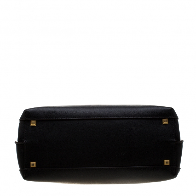 Pre Owned MCM Black Leather Medium Milla Tote