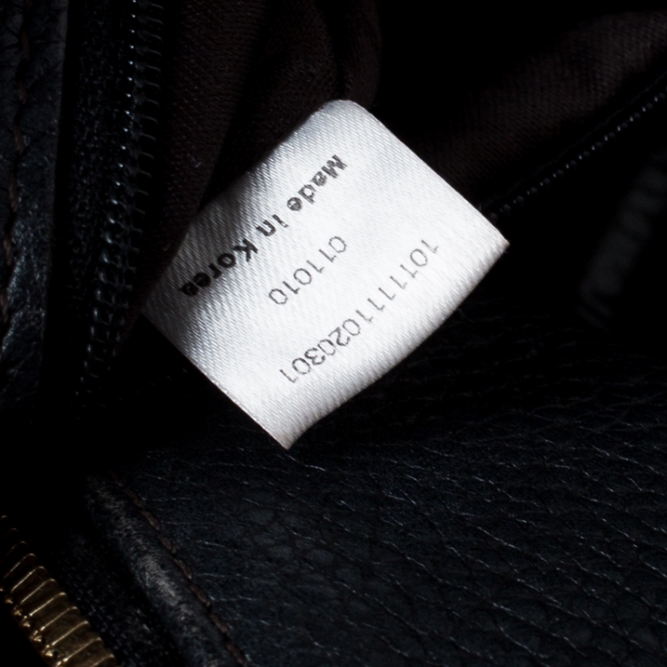 Pre Owned MCM Black Leather Bowler Bag