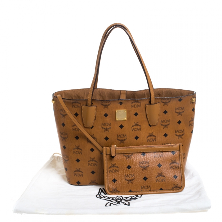 mcm canvas tote bag