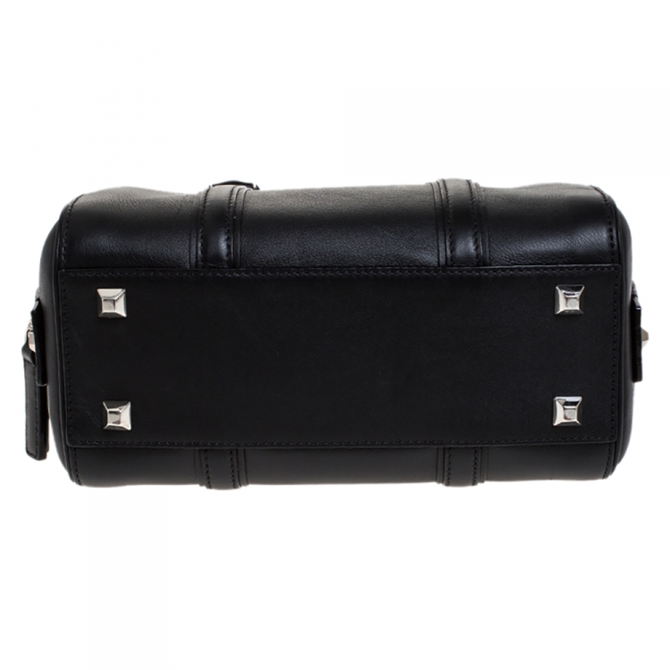 Pre Owned MCM Black Leather Ella Boston Bag