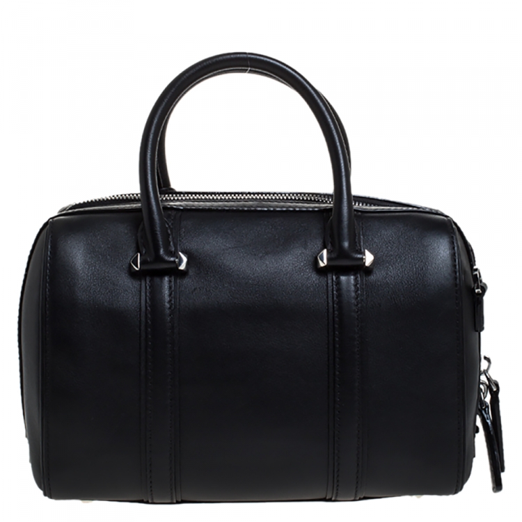 Pre Owned MCM Black Leather Ella Boston Bag